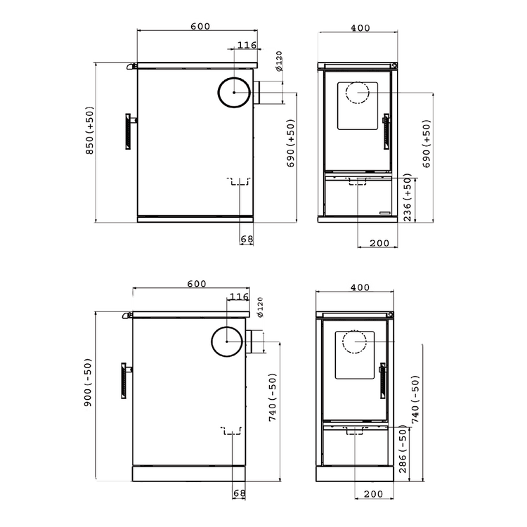 Wamsler vedspis W1-40