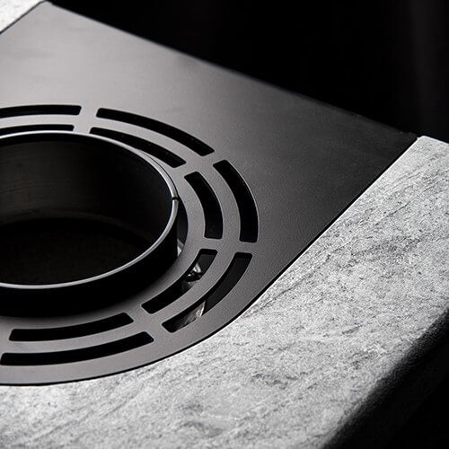 Rizzoli T-Rock Basic vattenmantlad kamin